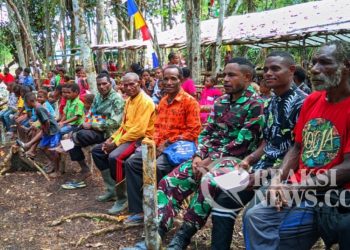 Satgas Yonif 310/KK Hadir Dan Sukseskan Ibadah Padang Peringati Hari Pentakosta