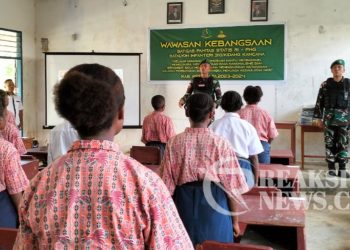 Generasi Muda Harus Sadar Pentingnya Bela Negara, Ini Yang Dilakukan Satgas Yonif 310/KK