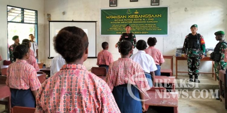 Generasi Muda Harus Sadar Pentingnya Bela Negara, Ini Yang Dilakukan Satgas Yonif 310/KK