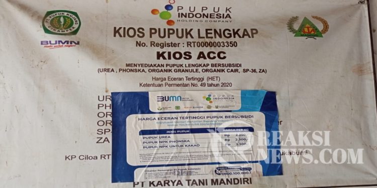 Diduga Kios ACC Jual Pupuk Subsidi Diatas HET, Ajay Aktivis Pertanian : Pelaku di Penjarakan Saja.!