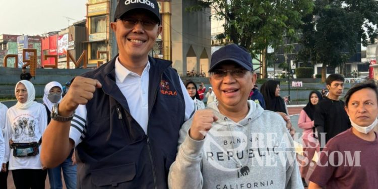 H. Ayep Zaki Bertemu H.Andri Hamami di Lapang Merdeka, Saat Melakukan Jumat Bersih