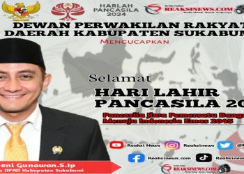 H.Deni Gunawan.S.IP Anggota DPRD Kabupaten Sukabumi, Mengucapkan Selamat Hari Lahir Pancasila Tahun 2024