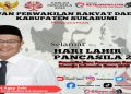Ketua DPD Partai NasDem Kabupaten Sukabumi H.Ayep Zaki, Mengucapkan Selamat Hari Lahir Pancasila Tahun 2024
