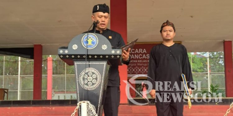 Peringati Hari Lahir Pancasila, Kalapas Kelas II B Warungkiara Gelar Upacara Bareng WBP
