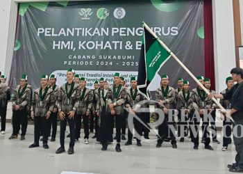 Pelantikan Pengurus HMI Cabang Sukabumi, Kohati dan BPL : Yudi Nurul Anwar Soroti Persoalan Ini.! Simak