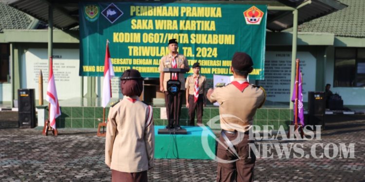 Pembukaan Pelatihan Pembinaan Pramuka Saka Wira Kartika Kodim 0607/Kota Sukabumi
