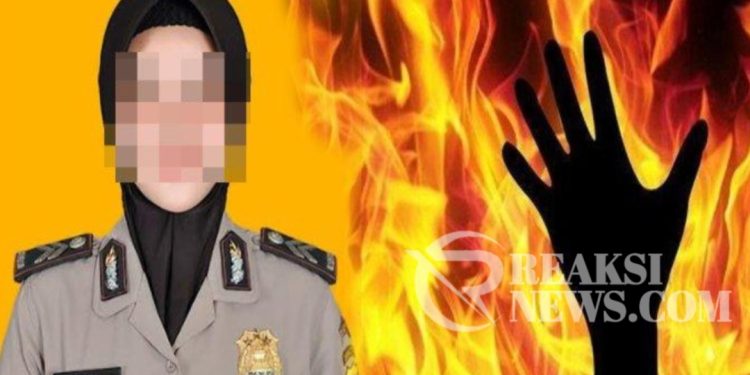 Tragis.! Polwan Bakar Suaminya di Mojokerto, Resmi Dinyatakan Tersangka