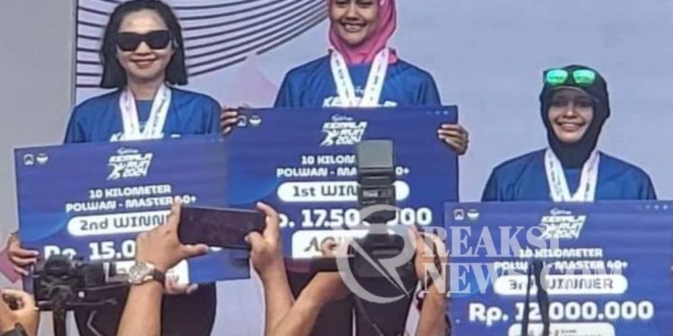 Harumkan Nama Polri, Polwan Dit Lantas Polda Jabar Raih Juara 1 Kemala Run 2024 Kategori 10 Km Polwan Master 40+