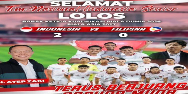 Hasil Indonesia Vs Filipina: Garuda Menang 2-0, Lolos ke Babak Ketiga, Ayep Zaki Ucapkan Selamat Kepada Timnas Indonesia