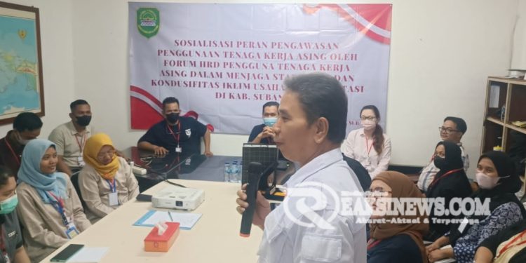 Forum HRD Tenaga Kerja Asing, Gelar Sosialisasi Peran Pengawasan Stabilitas dan Kondusifitas