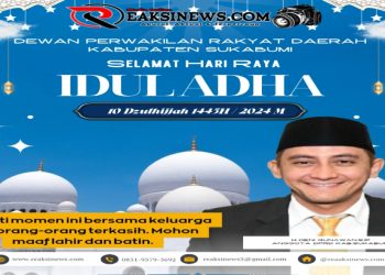 Anggota DPRD Kab Sukabumi H.Deni Gunawan.S.IP Mengucapkan Selamat Hari Raya Idul Adha 1445 H/ 2024 M