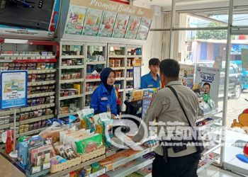 Patroli Sambang Alfamart dan Indomaret Beri Himbauan Kamtibmas