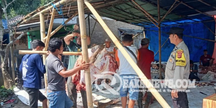 Ciptakan Harkamtibmas, Polsek Lembursitu Efektifkan Sambang Penyembelihan dan Pendistribusian Hewan Kurban Kepada Warga Masyarakat