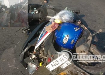 Kecelakaan Pengendara Motor, Seorang Wanita Tewas di Jalan Cicurug Sukabumi