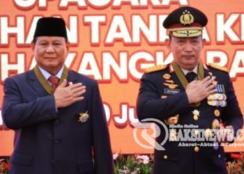 Menhan Prabowo Subianto Terima Penghargaan Tanda Kehormatan Bintang Bhayangkara Utama Polri