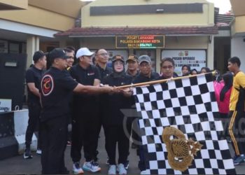 Jelang Hari Bhayangkara ke-78, Polres Sukabumi Kota Gelar Olahraga Bersama