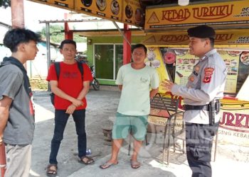 Unit Samapta Polsek Laksanakan Patroli Dialogis Siang Hari dan Berikan Imbauan Kamtibmas