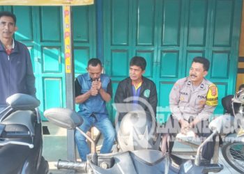 Sambangi Ojeg Pangkalan, Polsek Lembursitu Beri Himbauan Kamtibmas