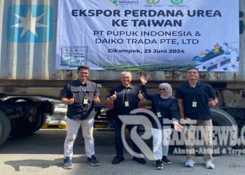 Melangkah Ke Pasar Global – Debe Agrinusa dengan Daiko Trada PTE Ltd Ekspor Perdana Pupuk Urea ke Taiwan