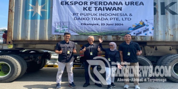 Melangkah Ke Pasar Global – Debe Agrinusa dengan Daiko Trada PTE Ltd Ekspor Perdana Pupuk Urea ke Taiwan