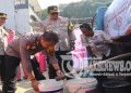 Polres Sukabumi Distribusikan 6000 Liter Air Bersih dalam Rangka HUT Bhayangkara ke-78