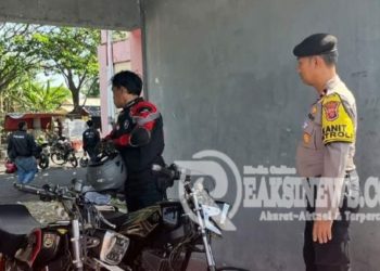 Polres Subang Bubarkan Giat Jambore Yamaha RK King Club Cimahi II di Sirkuit Geri Mang Subang
