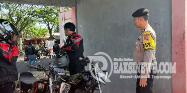 Polres Subang Bubarkan Giat Jambore Yamaha RK King Club Cimahi II di Sirkuit Geri Mang Subang