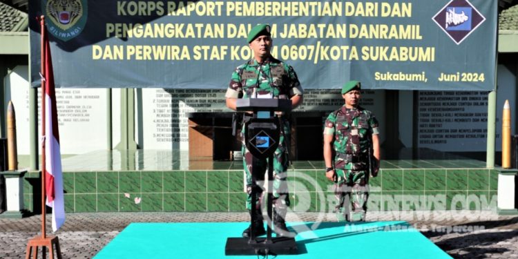 Pergeseran Jabatan Danramil Kodim 0607/ Kota Sukabumi