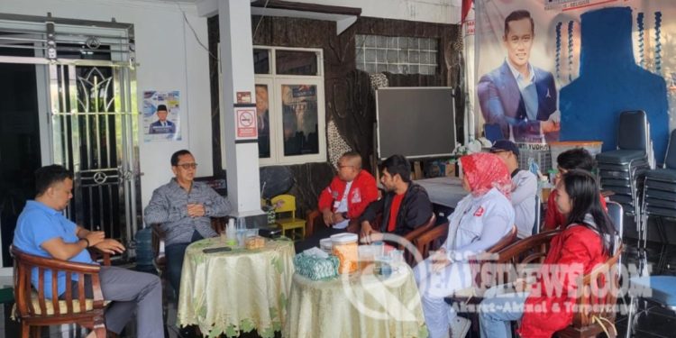 Ketua DPD PSI Kota Sukabumi, Fauzie Hikmatussalam Sutrisna, S.Kom., M.I.Kom., Mengunjungi Calon Walikota Sukabumi Moch Muraz dari Partai Demokrat untuk Memberikan Dukungan