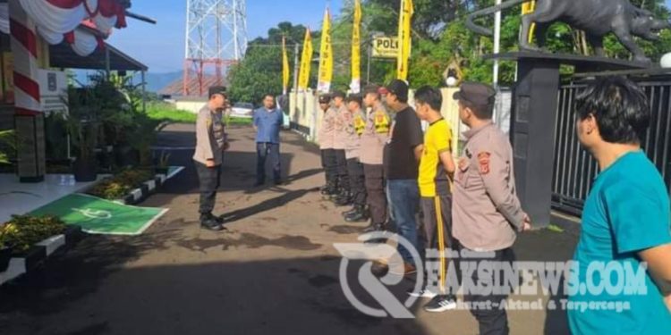 Kapolsek Citamiang Gelar Apel Pagi Sebagai Bentuk Kedisiplinan