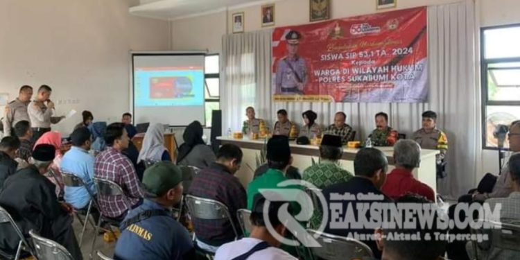 Ceramah Kamtibmas dari siswa Setukpa Polri terhadap pokmas Kel.Citamiang Kec. Citamiang Kota Sukabumi