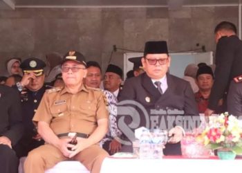 Upacara Hut Ke 78 Bhayangkara di Lapang Merdeka Kota Sukabumi