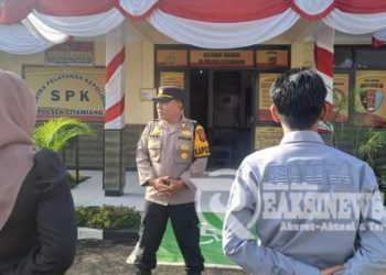 Polsek Citamiang Gelar Apel Pagi Sebagai Bentuk Kedisiplinan