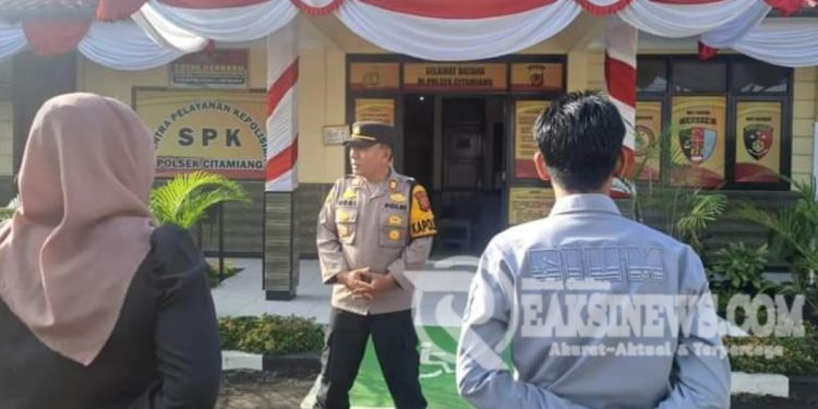 Polsek Citamiang Gelar Apel Pagi Sebagai Bentuk Kedisiplinan