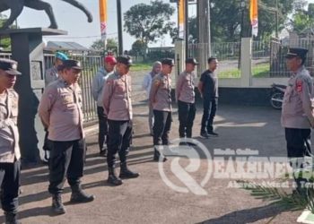 Polsek Citamiang Gelar Apel Pagi Sebagai Bentuk Kedisiplinan