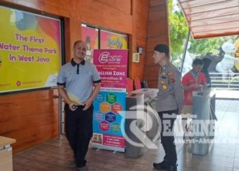 Guna Menciptakan Keamanan dan Kondusif, Polsek Citamiang Patroli Dialogis  Santa Sea Waterpark Sukabumi