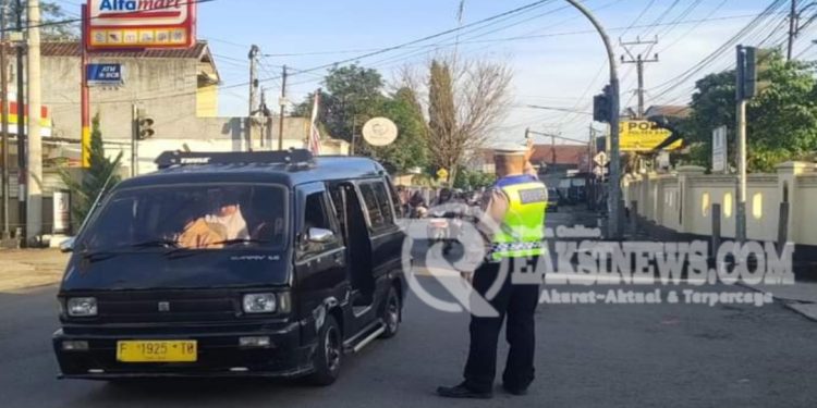 Wujudkan Kamtibcarlantas, Polsek Baros Efektifkan Personil Laksanakan Gatur pagi