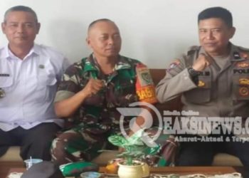 Jalin Kemitraan Kamtibmas, Bhabinkamtibmas Baros Sambangi Staf Kelurahan Baros