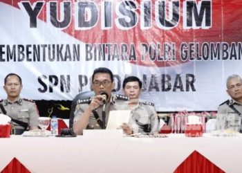 Upacara Yudisium Siswa Diktukba Polri TA.2024 Gel I di SPN Polda Jabar