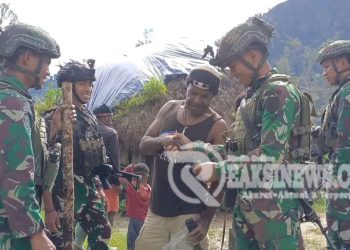 Satgas Yonif 323 Kostrad Wujudkan Papua Terang