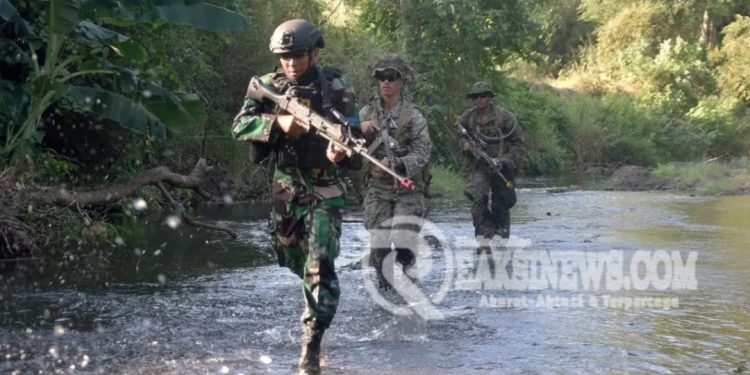 Marinir Indonesia Gelar Latihan Bareng USMC di Situbondo