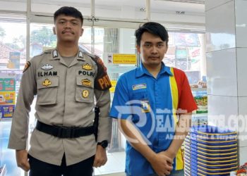 Patroli sambang Alfamart dan Indomaret beri himbauan kamtibmas