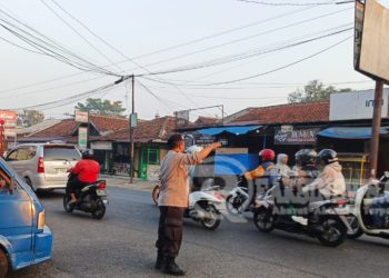 Pelayanan Prima Rutin Gatur Pagi Polsek Lembursitu