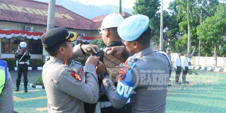 Laksanakan Apel Gelar Pasukan Ops Patuh Lodaya, Polisi Targetkan Pelanggar Lalu Lintas