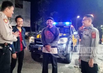 Antisipasi Gukamtibmas, Anggota Patroli Polsek Lembursitu Polres Sukabumi Kota Gencar Laksanakan Patroli Malam Hari