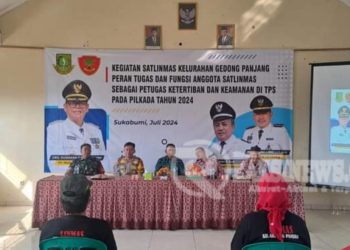 Kapolsek Citamiang Monitoring Giat Bimtek Peran Tugas dan Fungsi anggota SATLINMAS Kel. Gedong Panjang sebagai Petugas Ketertiban dan Keamanan di TPS pada PILKADA Tahun 2024