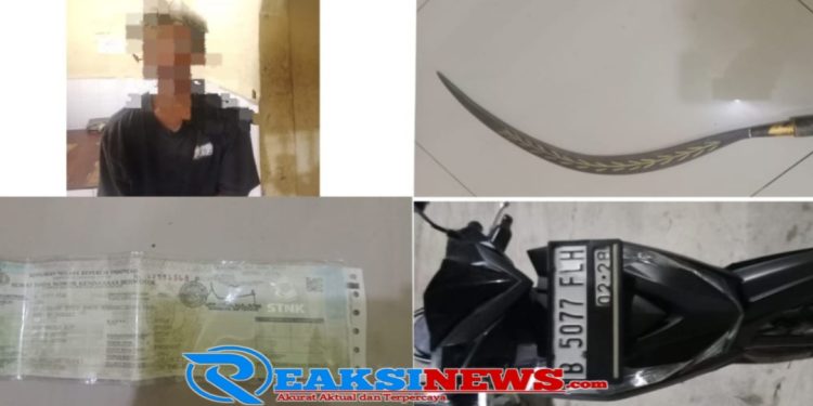 Anggota Babinsa Koramil 0621-07 Dan Bersama Masyarakat Menangkap Begal Motor Yang Meresahkan di Desa Sinar Galih Jonggol Kab. Bogor