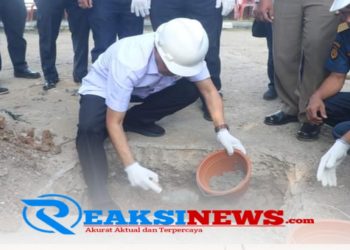 Peletakan Batu Pertama Pembangunan Gedung Kantor Unit Penyelenggara Pelabuhan (UPP) Kelas III