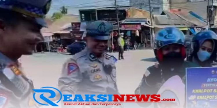 Ops Patuh Lodaya, Sat Lantas Polres Cianjur Ajak Masyarakat Tertib Dalam Berkendara