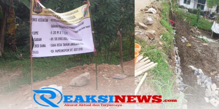 Warga Menduga Anggaran Proyek TPT dan Jaling di Desa Cikahuripan, Tak Diterpakan Semuanya